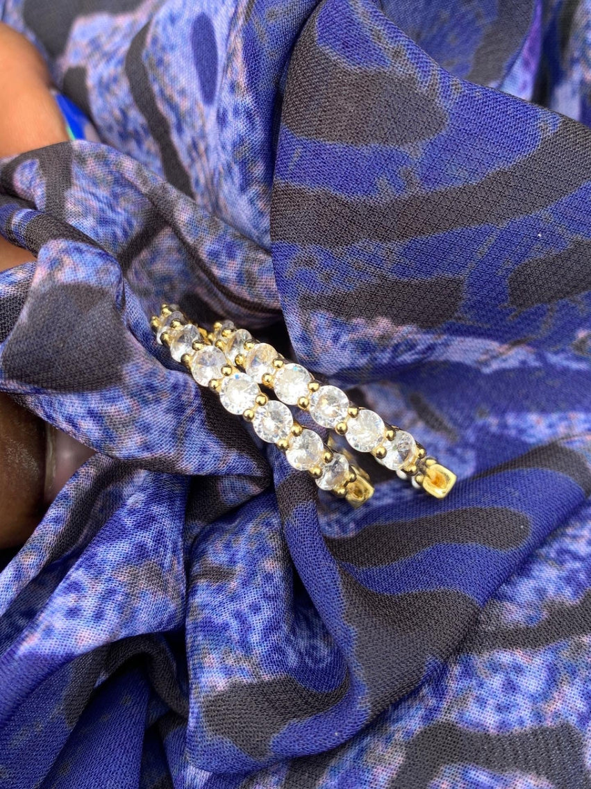 Tennison Studded Hoops