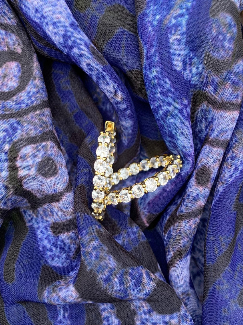 Tennison Studded Hoops